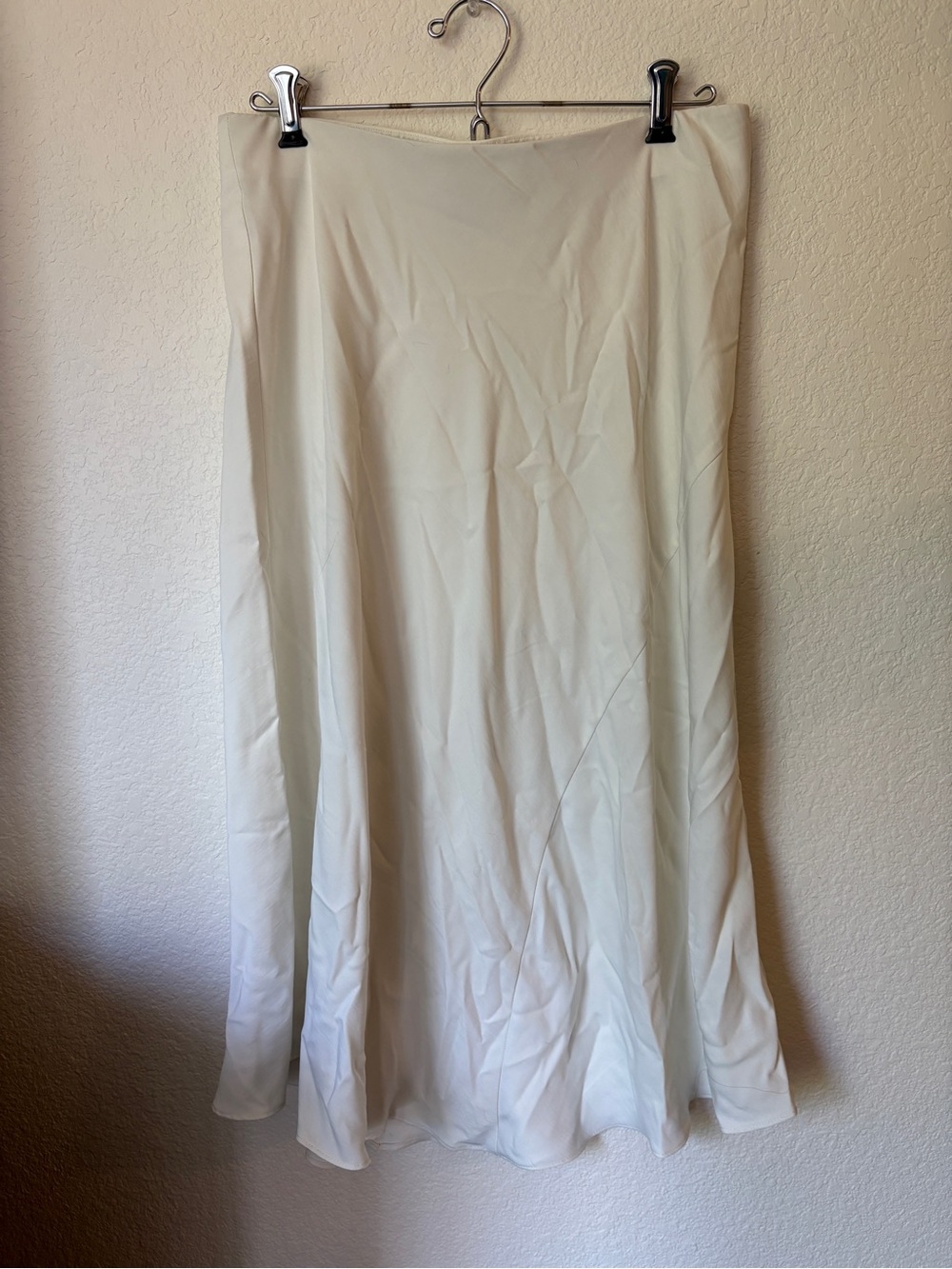 Silky Cream A-Line Women's Skirt